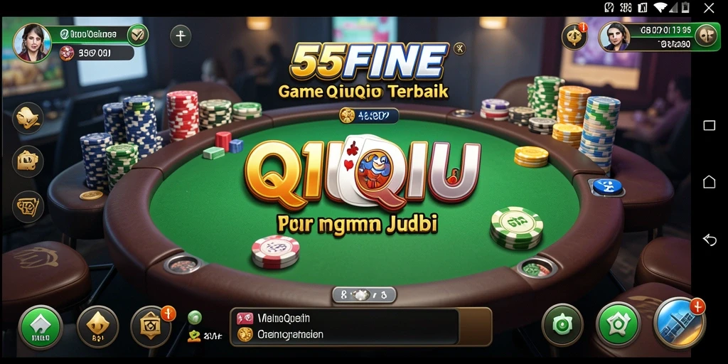 Screenshot dari gameplay seru 55FIVE QiuQiu.