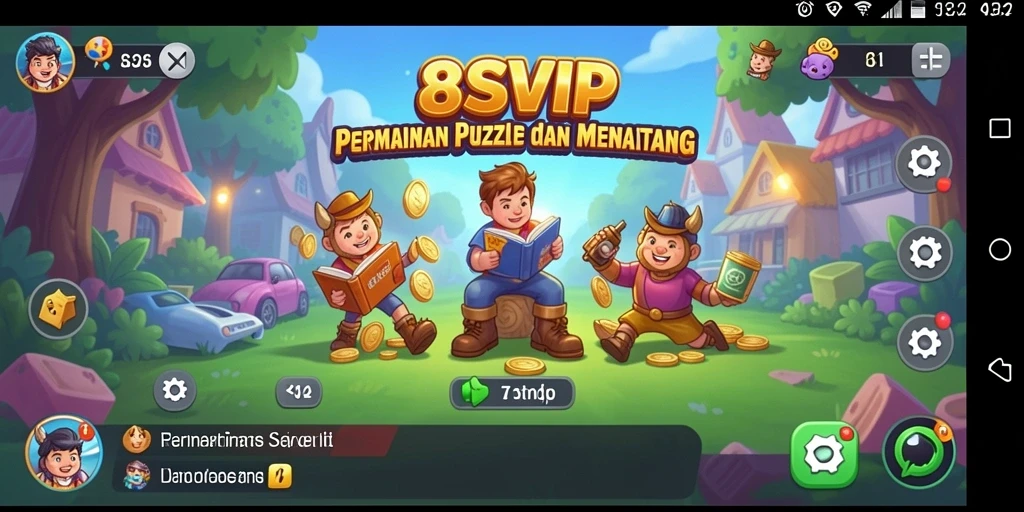 Screenshot gameplay 8SVIP menunjukkan tantangan puzzle yang menarik.