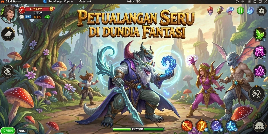 Menggambarkan aksi mendebarkan dalam dunia petualangan C7890.