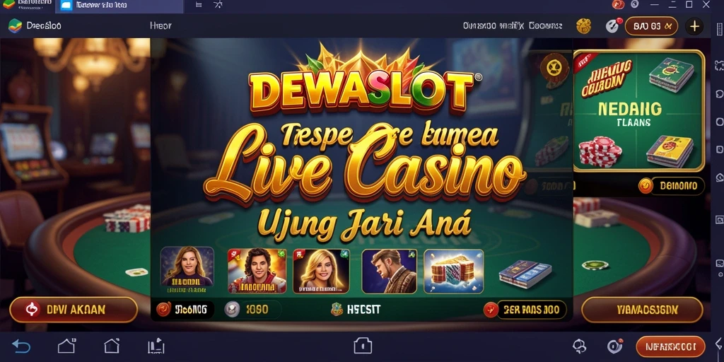 Tampilan gameplay Live Casino yang menarik di DEWASLOT.