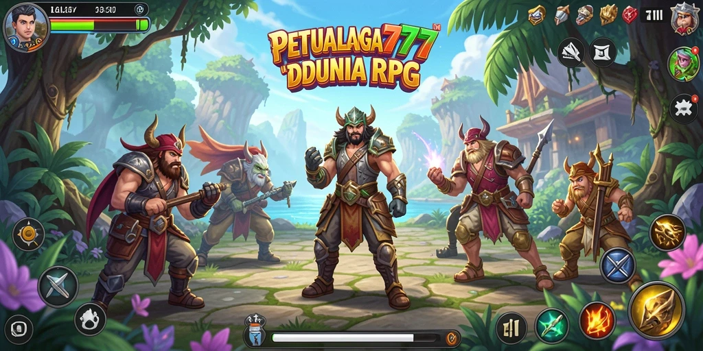 Tampilan gameplay RPG yang seru dan interaktif di JELAS777.