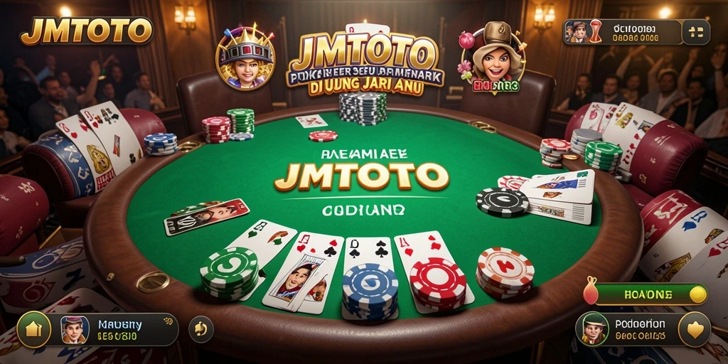 Tampilan gameplay menarik dari JMTOTO saat bermain Poker.