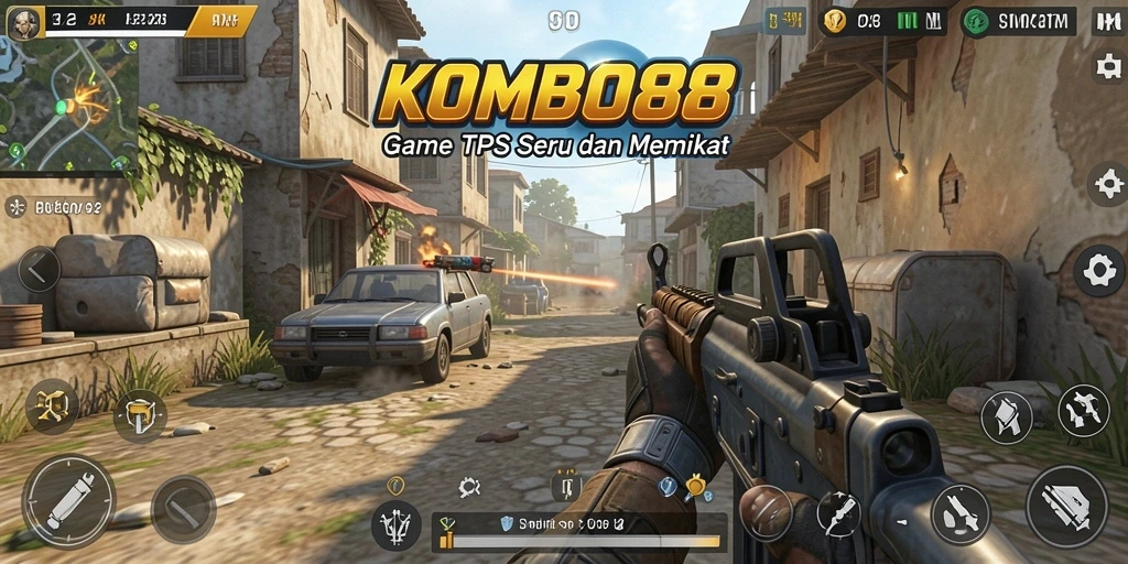 Tampilan gameplay seru dalam KOMBO88 dengan aksi menegangkan.