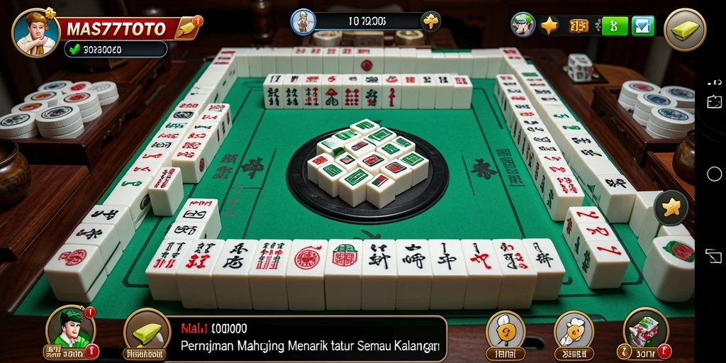 Tampilan menarik gameplay Mahjong di MAS77TOTO.
