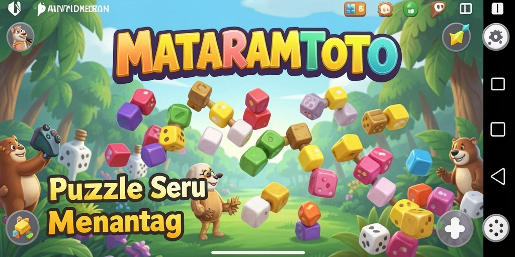 Screenshot gameplay MATARAMTOTO yang menampilkan tantangan puzzle.