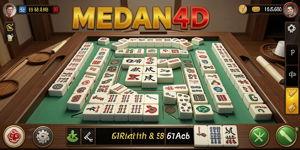 Tampilan gameplay seru Mahjong di MEDAN4D yang menarik.