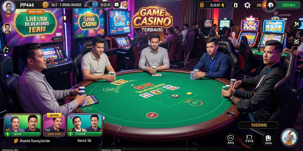 Tampilan gameplay Live Casino yang mendebarkan dan interaktif.