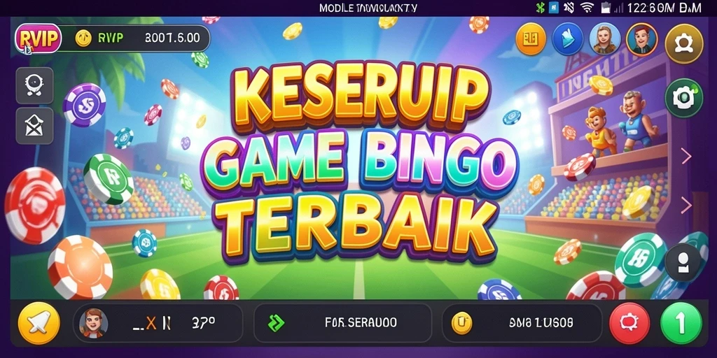 Screenshot gameplay menampilkan serunya bermain Bingo di RVIP.