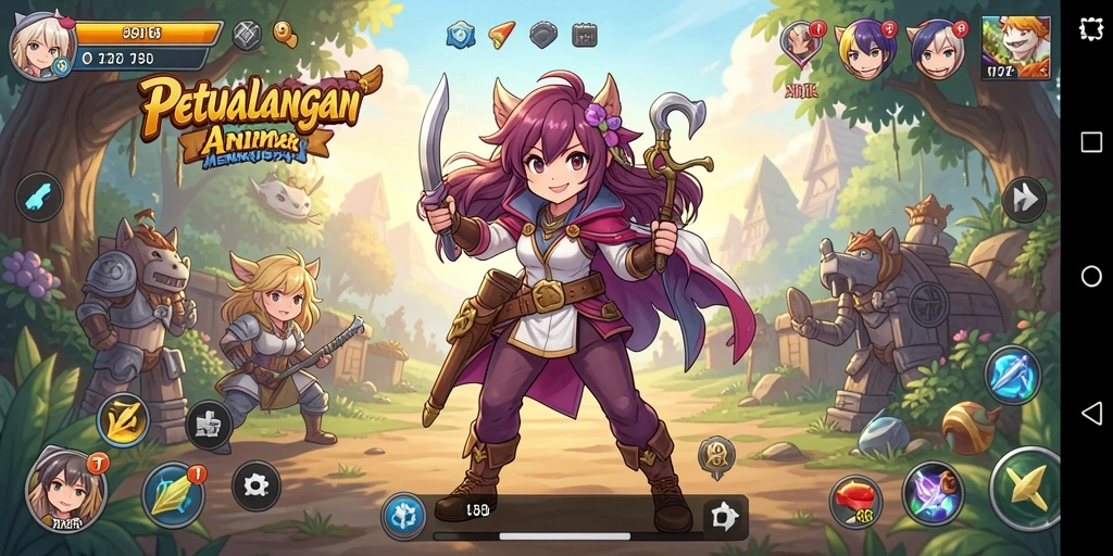 T6 menampilkan gameplay Anime yang penuh warna dan karakter menarik.