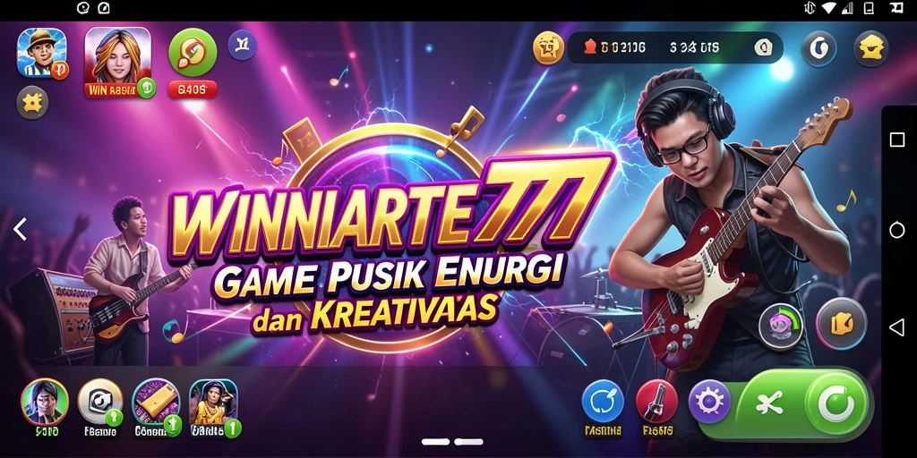Tampilan gameplay menarik dengan berbagai genre musik yang menyenangkan.