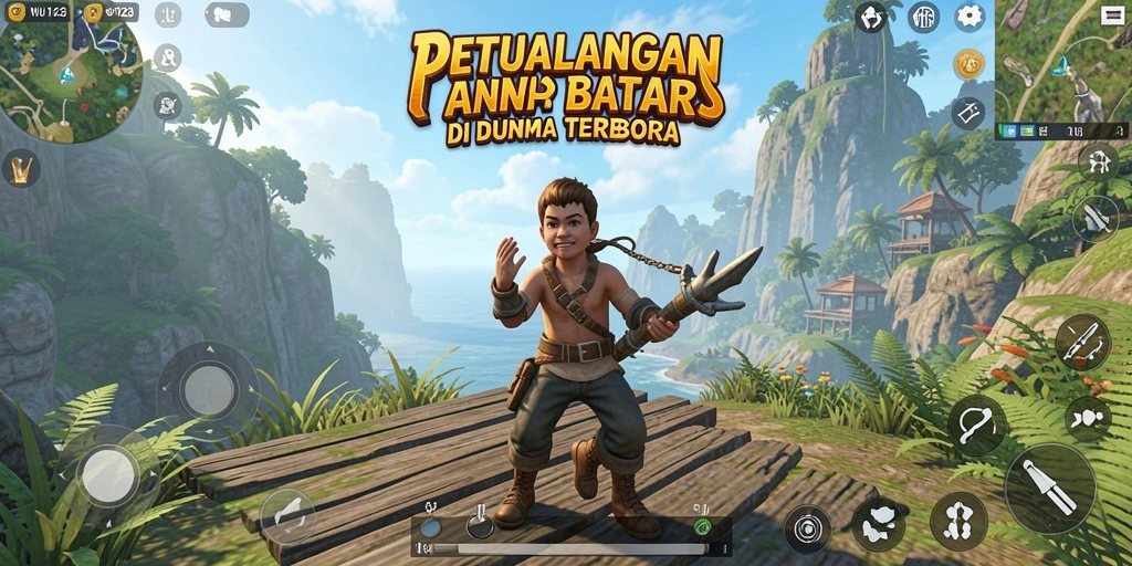 Gameplay seru di dunia terbuka WISNU123.
