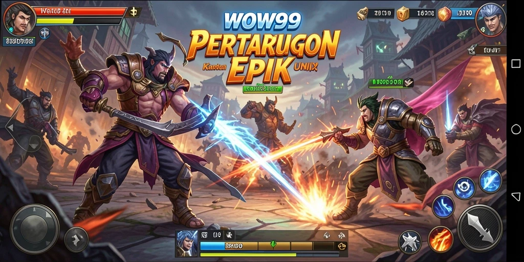 Gameplay WOW99 yang mendebarkan dalam setiap pertarungan.
