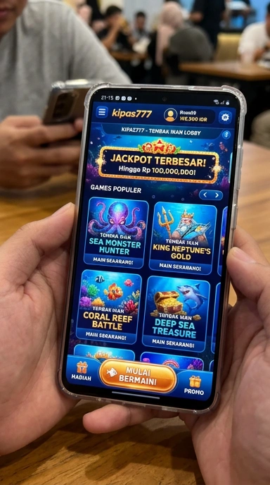 Tampilan antarmuka pengguna Kipas777 yang sederhana dan intuitif.